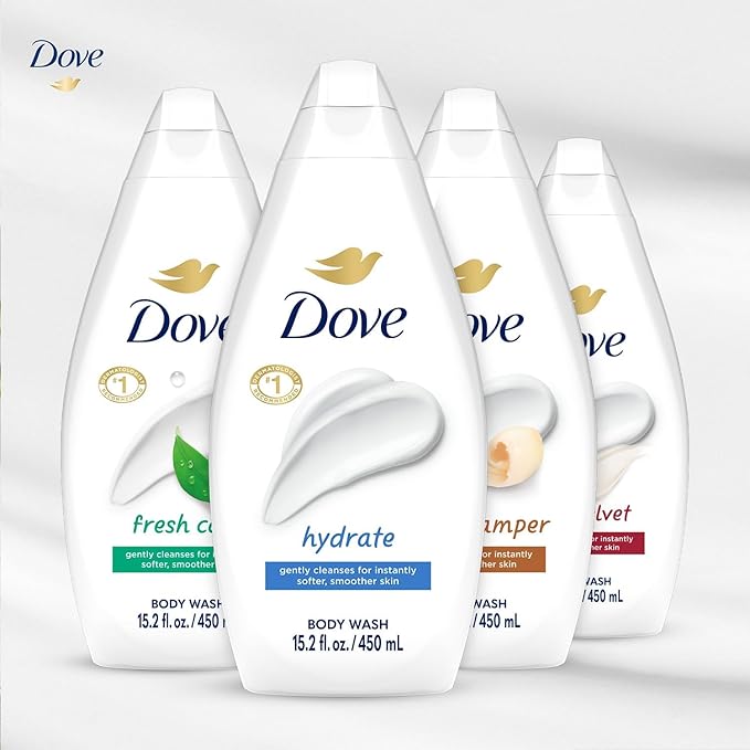 Dove Moisturizing Body Wash, Variety 6-Pack, 15.2 Oz Ea