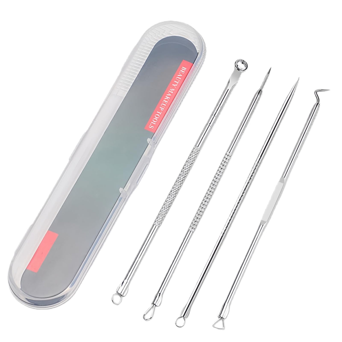 7 Pcs Blackhead Remover Comedone Extractor, Acne Removal Kit, Manual Pimple Popper Tool for Quick and Easy Removal of Pimples, Blackheads on Forehead, Facial and Nose (7 Pack)