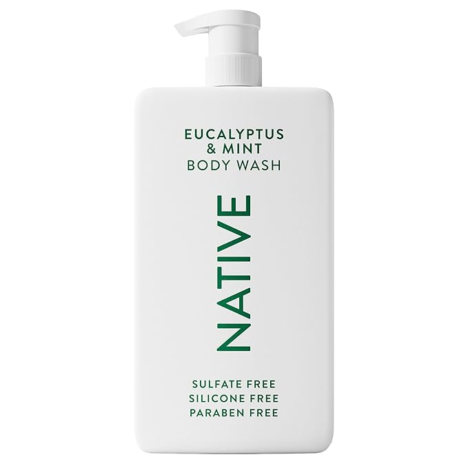 Native Sulfate Free Body Wash Contains Naturally Derived Ingredients | for Women & Men| Eucalyptus & Mint, 36 oz