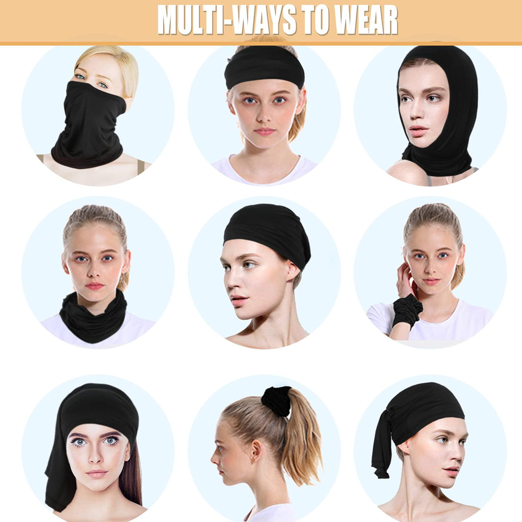 Finvizo Neck Gaiter Face Mask: 4 Pack Cooling UV Protection Breathable
