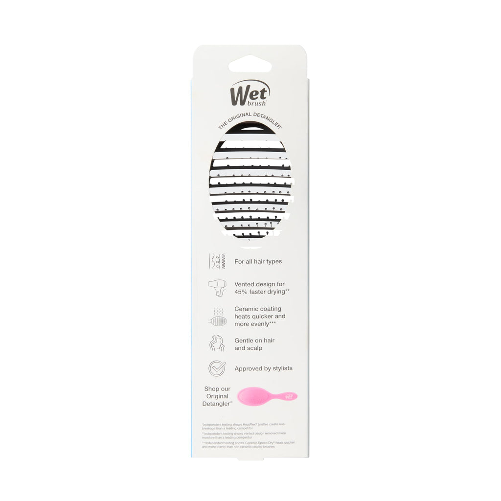 Wet Brush Ceramic Speed Dry Detangler, Black, Vented Blow-Dry Hair Brush