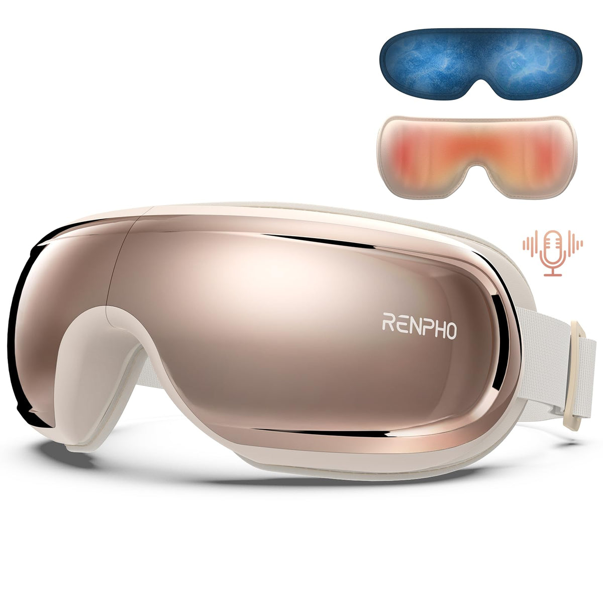 RENPHO Eyeris Calina Temple Massager Eye Massager with Voice Control