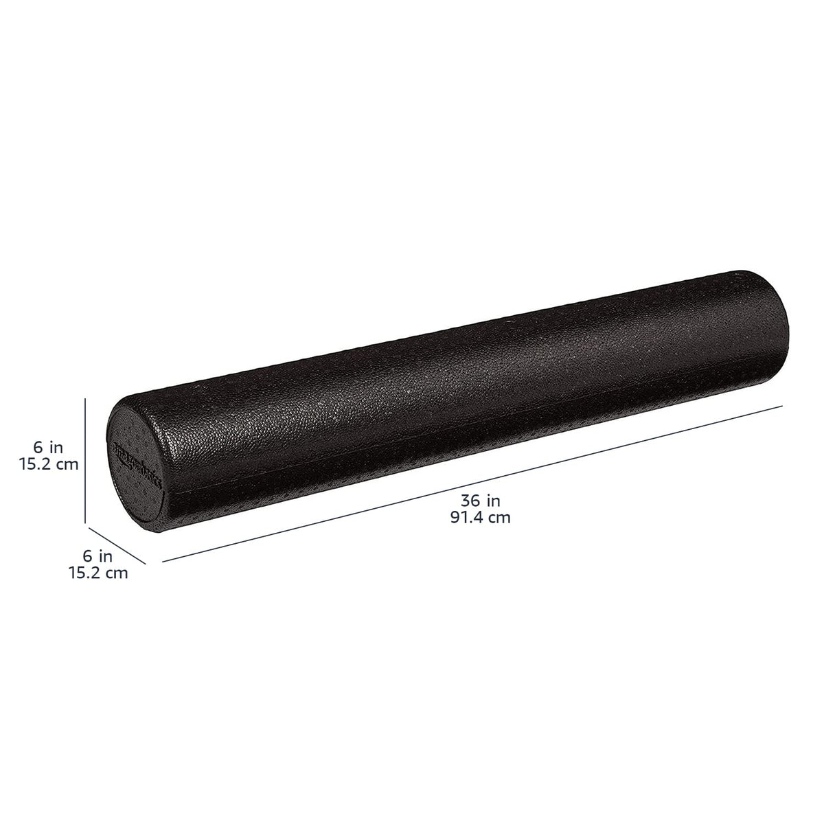 High-Density Foam Roller for Exercise, Stretching and Muscle Recovery, 36 Inches, Black