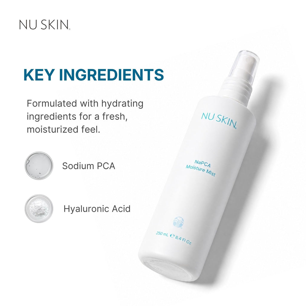 Nu Skin NaPCA Moisture Mist | Hydrating Spray | 8.4 Fl Oz | 1 Pack