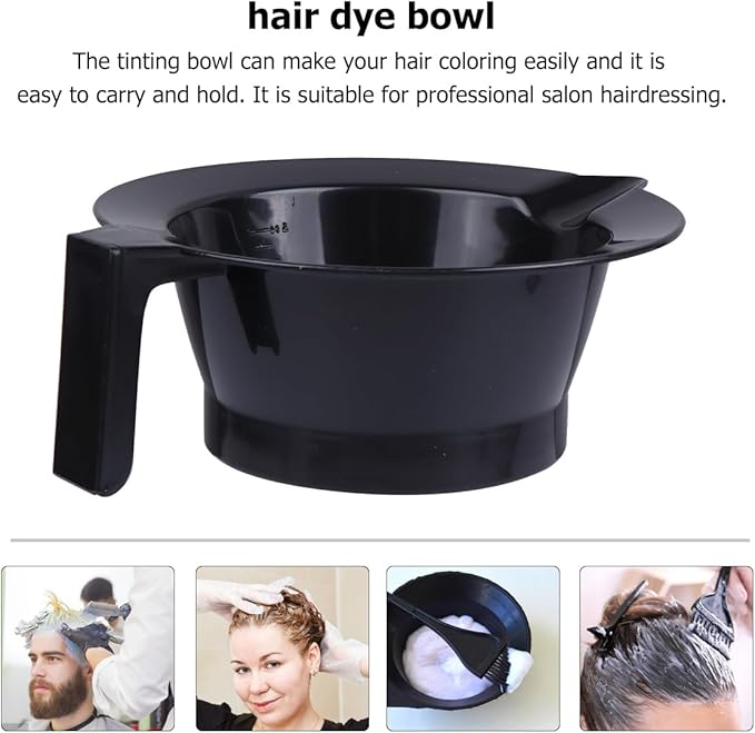 Beaupretty Hair Dye Bowl Set 4Pcs Plastic Hair Color Mixing Bowls for Salon Use Convenient and Reusable Dyeing Supplies