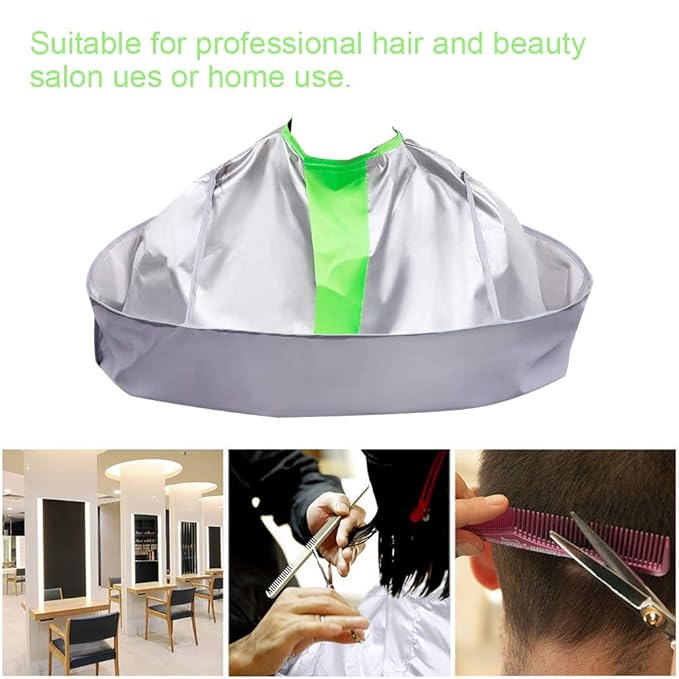 SZHSTC Professional Hair Cutting Cape Salon Barber Cape Waterproof Haircut Umbrella Catcher Hairdresser Gown Apron Men Women Hairdressing Supplies