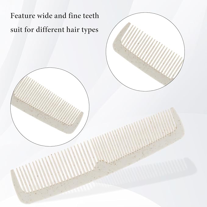 Hair Combs Bulk, 500 Pack Disposable Combs Individually Wrapped, Double Tooth for Beard and Hair, Suitable for Travel, Hotel, Event Gifting and Care Bag