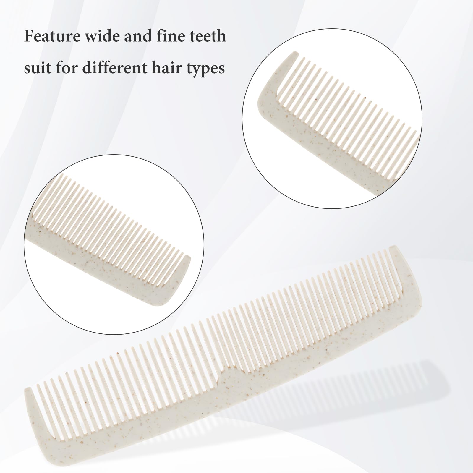 Hair Combs Bulk, 100 Pack Disposable Combs Individually Wrapped, Double Tooth for Beard and Hair, Suitable for Travel, Hotel, Event Gifting and Care Bag