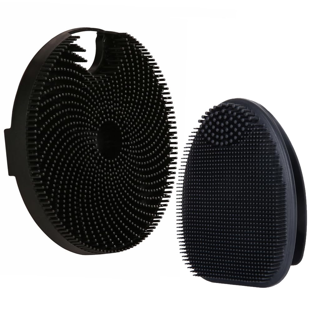 Soft Silicone Face Scrubber,Facial Cleansing Brush,Facial Exfoliation Scrub for Massage Pore Cleansing Nose Blackhead Remover Deep Scrubbing for All Kinds of Skins Men and Women