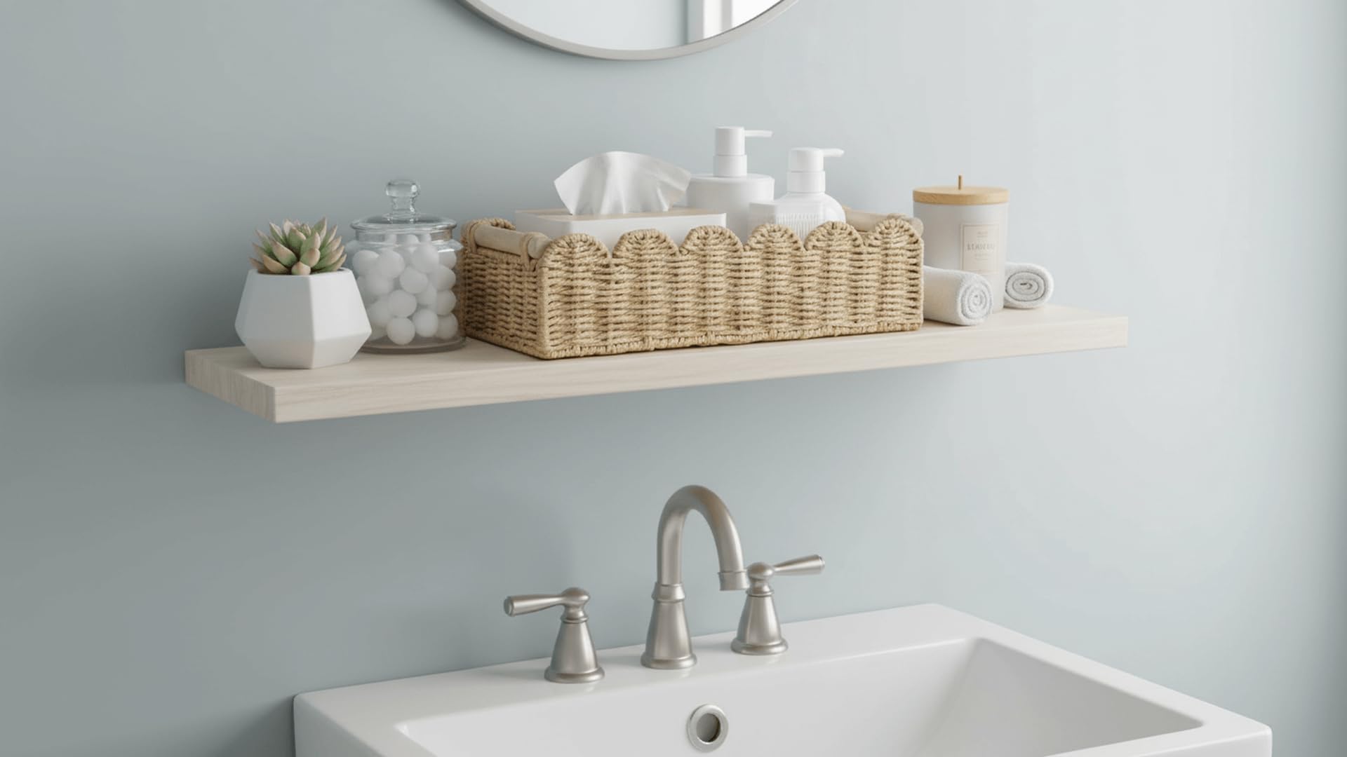 CubesLand Toilet Paper Storage Basket for Over Toilet Tank Storage