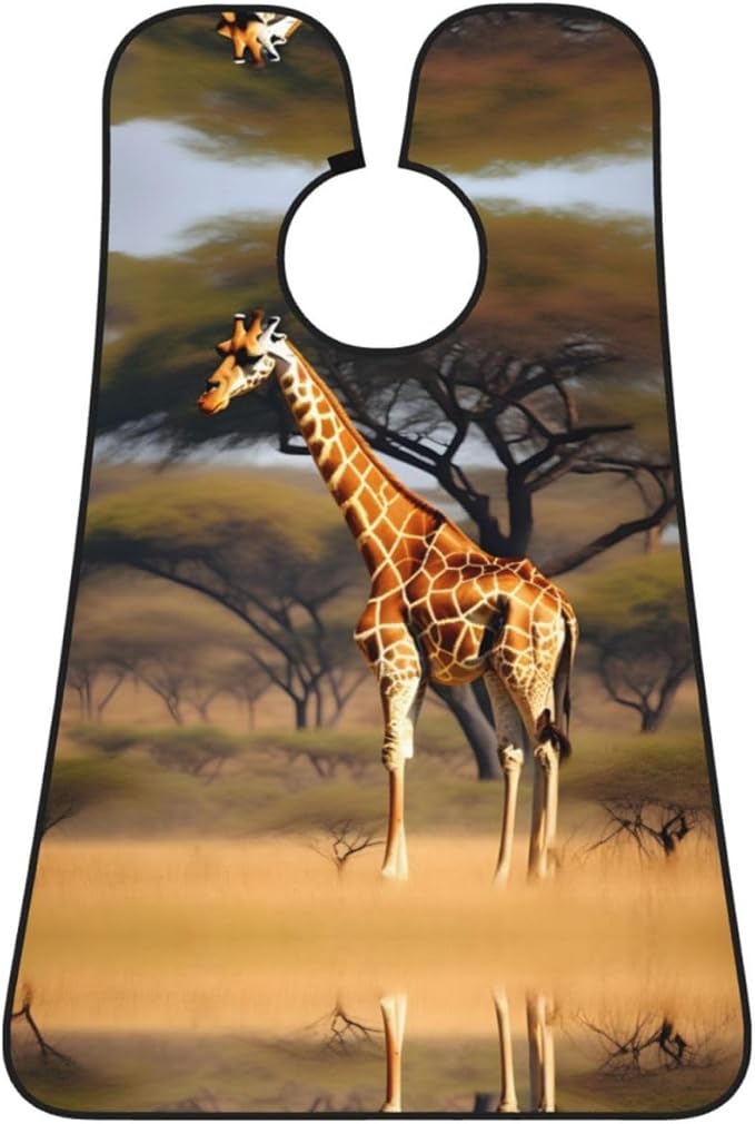 Fall Pumpkin Print Beard Bib Shaving Apron, Beard Hair Trimming Cape Gift For Dad