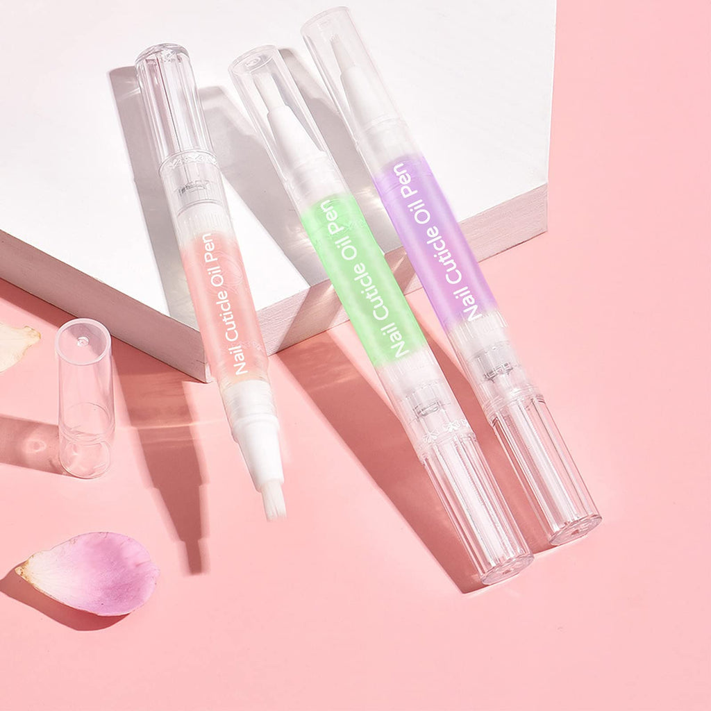 SULLMAR Nail Cuticle Oil Pen 18 Scents Gel Nail Oil Pen Nourishment Polish With Vitamins Moisturized Cuticle Care