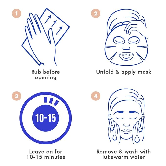 Ebanel 10 Pack Carbonated Bubble Clay Mask, Deep Cleansing Face Mask, Volcanic Ash and Bentonite Clay Masks with Collagen Peptides, Vitamin C, Hyaluronic Acid, Niacinamide