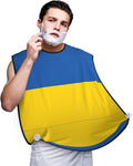 NOUZU Flag Of Ukraine Print Beard Bib Apron For Men, Beard Hair Catcher For Men Shaving Trimming,Beard Cape Cloth