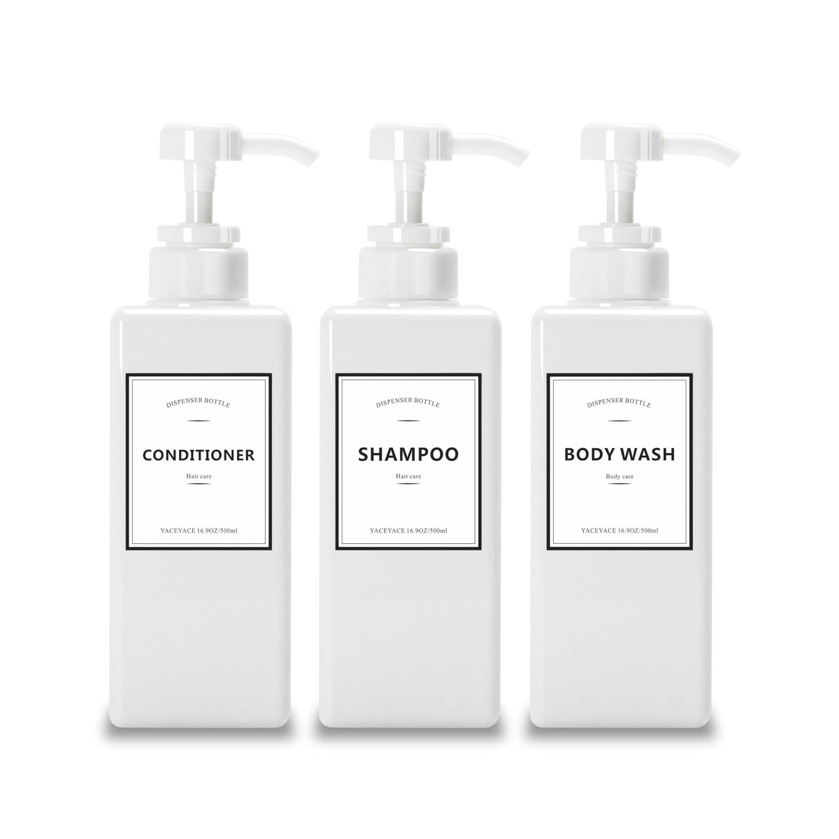 Soap Dispenser, YACEYACE 22oz Set of 3 Empty Hand Soap Dispenser