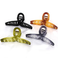 Large Hair Claw Clips Big Butterfly Hair Clips for Women Gradient Matte 5.11" Large Claw Clip Oversize Hair Clip for Women and Girls Hair Accessories for Long Thick Hair 4 Pcs