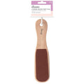 Diane 2-Sided Foot File – Smoother Feet and Callus Remover for Men and Women –Wood Handle – 10” x 2 3/8” – D932
