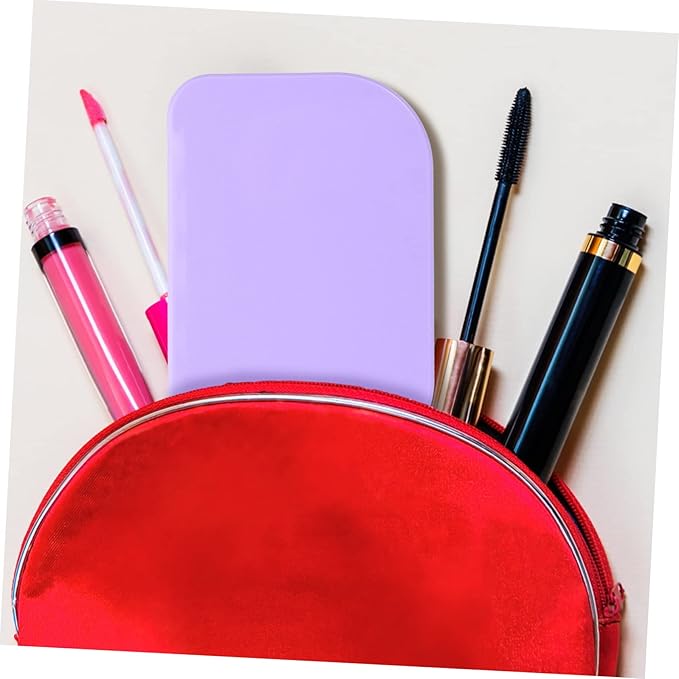 Beavorty Portable LED Lash Tray Eyelash Storage Case with Mirror Lightweight False Eyelash Holder for Travel and Professional Use Compact Purple Box Organizer