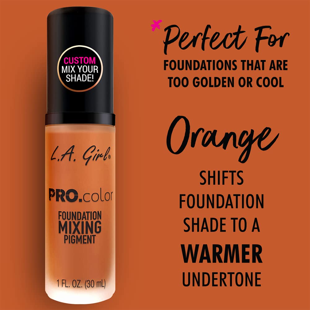L.A. Girl PRO.color Foundation Mixing Pigment, Orange GLM713N