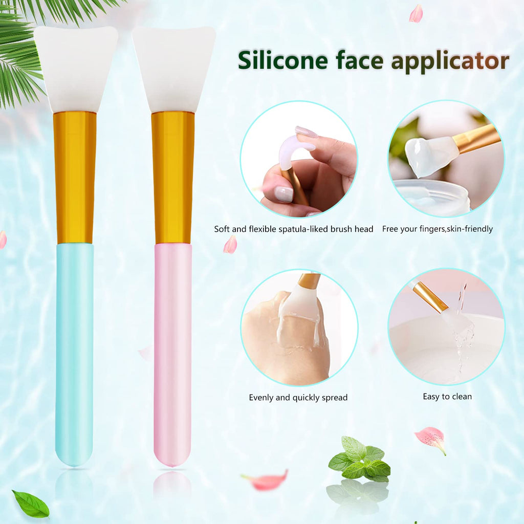 6 PCS Silicone Face Scrubber Brush Set, 2pcs Lip Scrub Brushes and Face Cleansing Brush Silicone Exfoliator Tool and Facial Applicator for Women Men