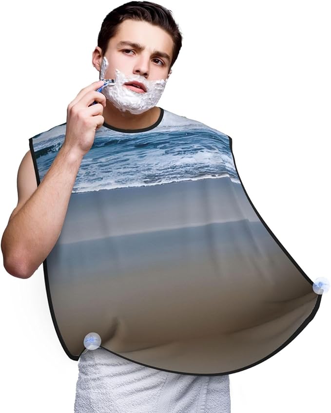 Colorful Giraffe Fans Lovers Print Beard Bib Shaving Apron, Beard Hair Trimming Cape Gift For Dad