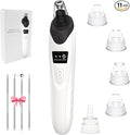 2026 Blackhead Remover Pore Vacuum,Facial Pore Cleaner-5 Suction Power,5 Probes,USB Rechargeable Blackhead Vacuum Kit Electric Pore Vacuum Tool for Adult(Black)
