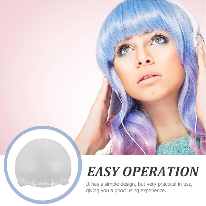 Baluue Highlight Cap, Reusable Silicone Hair Dye Cap with Pre-Punched Holes for Hair Dyeing Coloring Highlighting and Conditioning Soft Comfortable Fit for Salon and Home Use, Salon Tools Kit