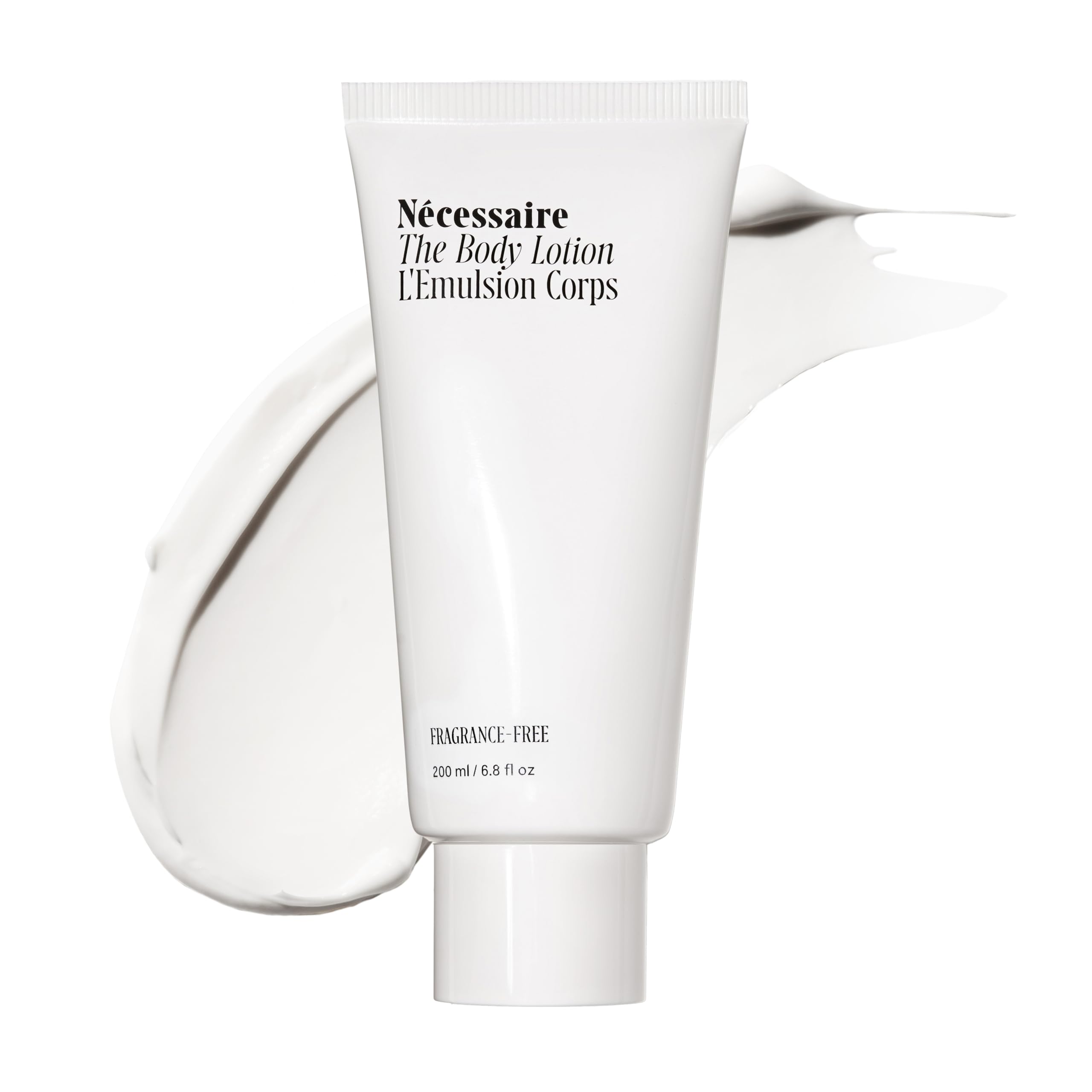 Nécessaire The Body Lotion Fragrance-Free - Multi-Peptide Moisturizer - Firming Body Lotion for Women + Men. 2.5% Niacinamide. Non-Comedogenic + Hypoallergenic for Sensitive Skin– 200 ml/6.8 fl oz