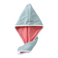 XPZKAIYUE Microfiber Hair Towel Wrap for Women & Kids Green Pink 1pc