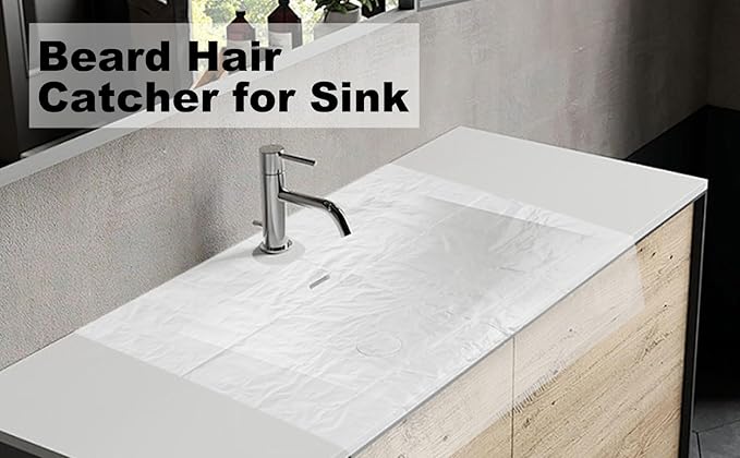 Beard Hair Catcher for Sink for Shaving & Trimming
