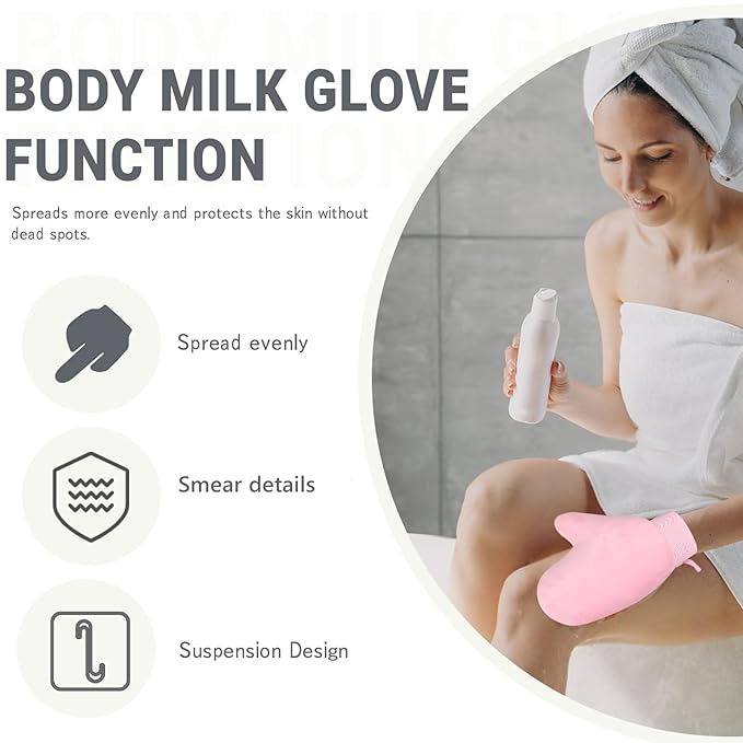 ASTIMESA Tanning Mitt and Self Tanner Back Applicator, Different Sized Self Tanning Kit, Tanning Glove Self Tan Back Applicator for Lotion Mousse Sunless Face Skin Body Beauty Women Men (pink)