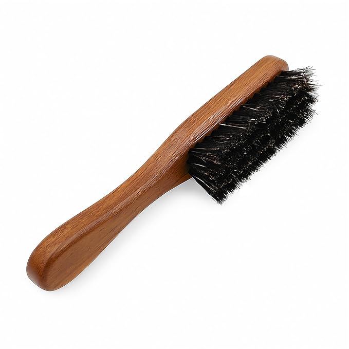 Menesia Boar Bristle Beard & Mustache Brush, Small Size