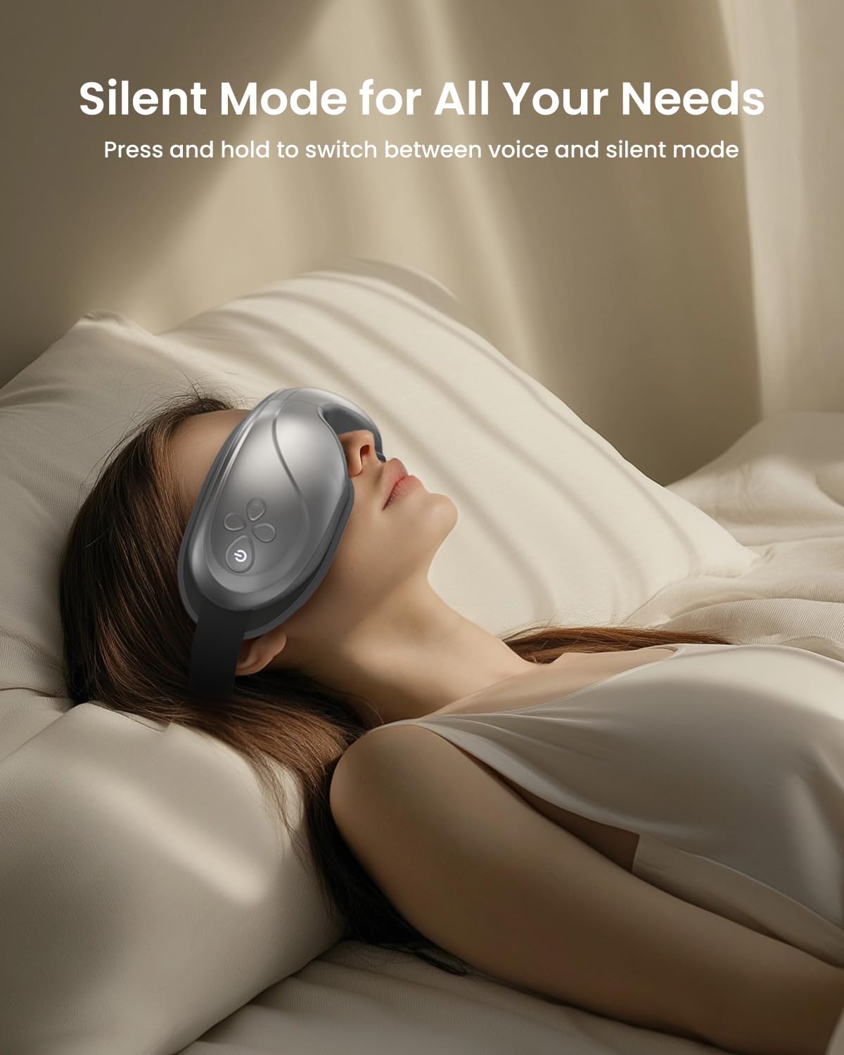 RENPHO Eye Massager with Heat and Cooling, Birthday Gifts for Men Women, Heated Eye Mask for Improve Sleep and Relaxation - Eyeris 2