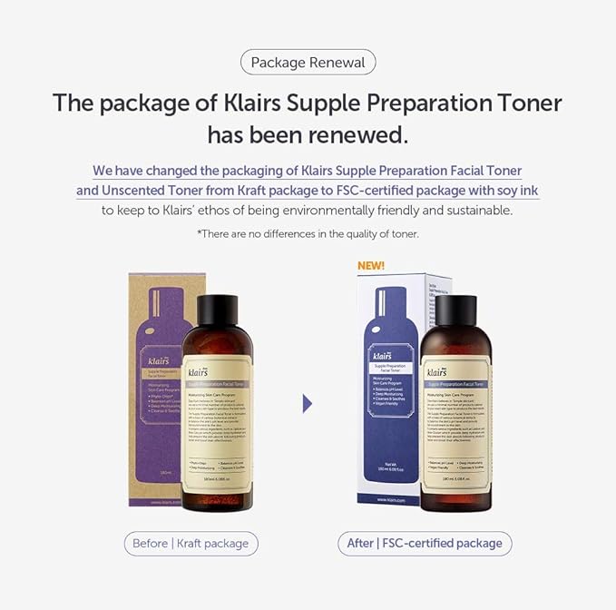 DearKlairs Supple Preparation Facial Toner – Korean Daily Hydrating Formula with Lipidure, Hyaluronic Acid & Centella Asiatica, pH Balancing for Sensitive Dry Skin, Alcohol-Free Vegan, 6.08 Fl Oz