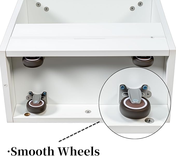 JOYSOURCE Tall Narrow Pull-Out Storage Shelf with Wheels 7-Tier Slim Rolling Storage Spice Rack Next to Fridge Utility Cart Single-Sided for Small Spaces, Kitchen, Laundry Room, White