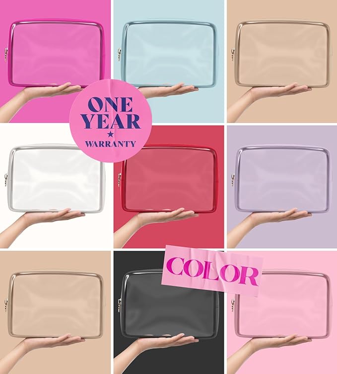 Makeup Bag for Women, Travel Cosmetic Organizer, Waterproof Toiletry Pouch