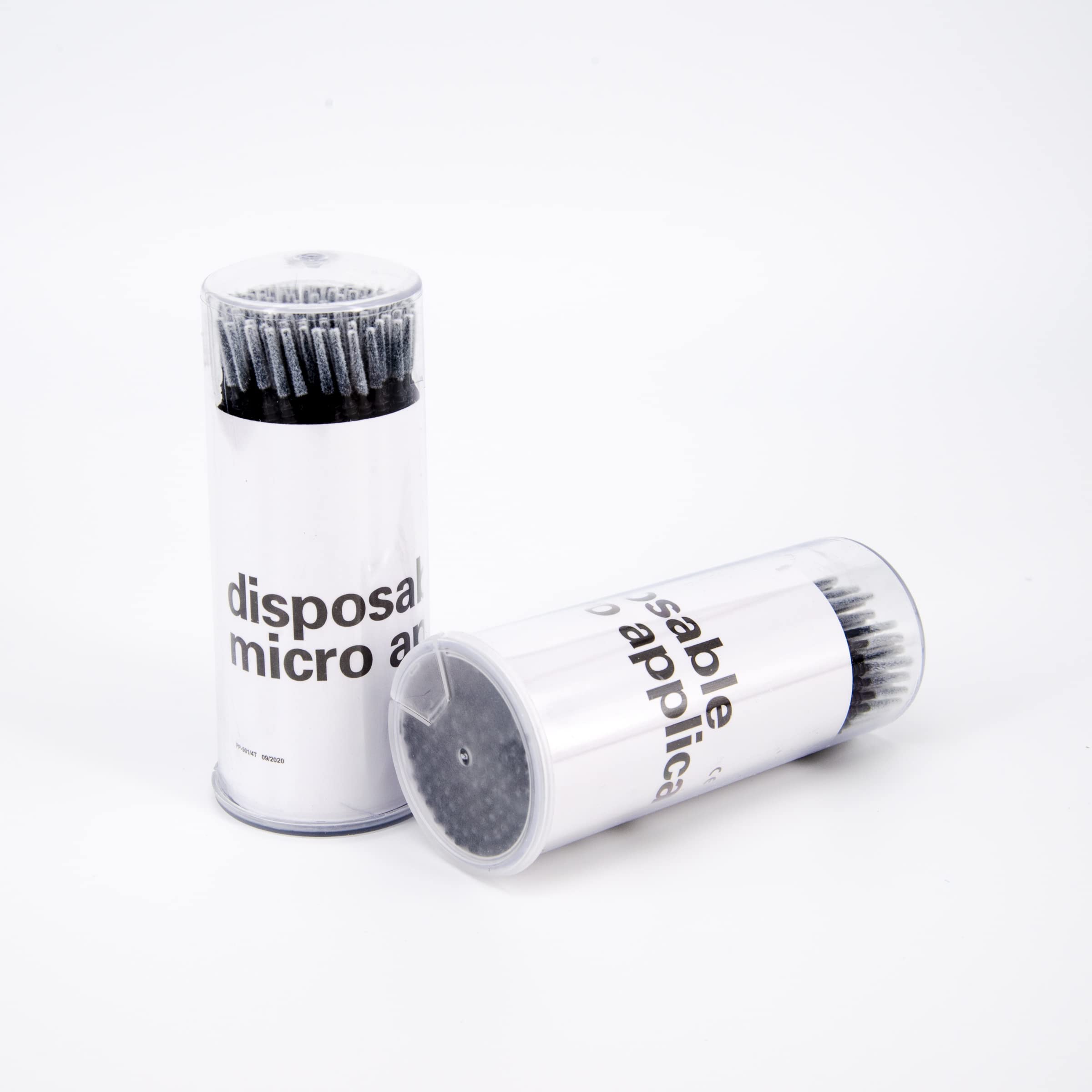 i-Laesh 400pcs Disposble Micro Applicators Brushes for Eyelash Extension Cotton Swabs Makeup Oral and Personal Care Mini Grafted Bottled Remove Glue - Black (Bottled - Pro Grip)