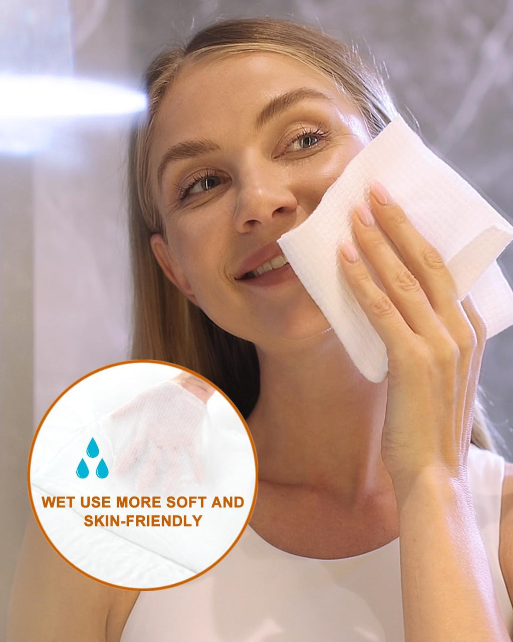 Face Towels,Facial Towels,25 Ct Disposable Face Towel,9.8"X9.8"Face Cloths
