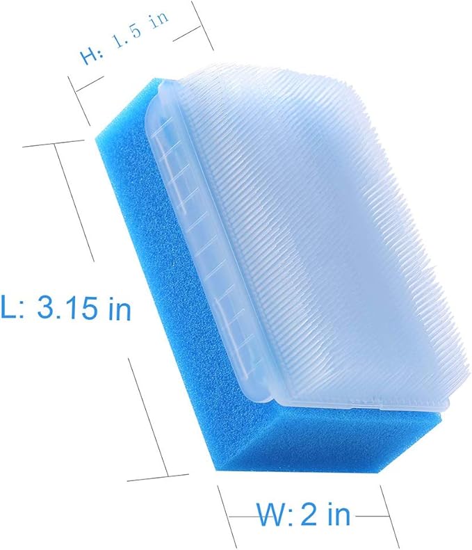 Wellgler's Autism Sensory Brush for Therapy,Surgical Scrub Brush,Bbaby Sponge for Bathing, Cradle Cap Brush (6Pack)