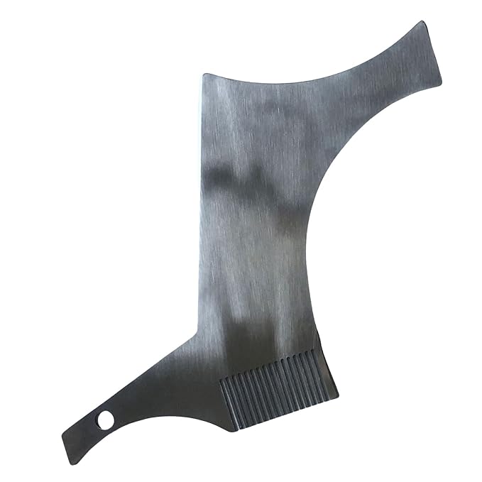 Stainless Steel Beard Shapers with Comb Shaping Styling Tool Shaping Template Guide Comb for Man Trim Stainless Steel Styling