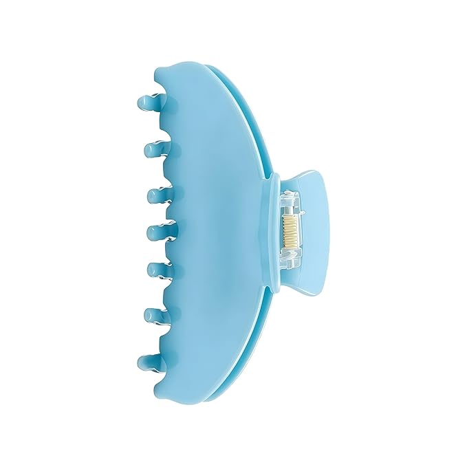 OideGuiing Durable Acetate Hair Clips - 4-Inch Wathet Blue Claw Clips for Fine and Thick Hair (Wathet Blue)
