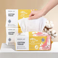 Disposable Face Towel 300 Count, 7.9"X7.9"Clean Face Towelettes for Washing Face, 100% Cotton Soft Dry Wipe, Biodegradable Face Towels & Facial Tissuel Travel Size for Cleaning,Makeup Removal