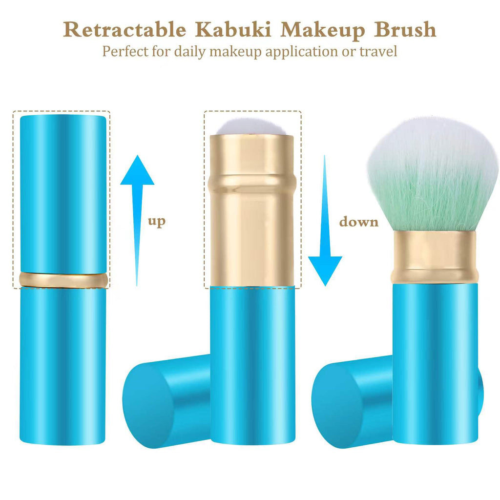 Retractable Makeup Brush, Travel Kabuki Face Blush Brush