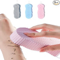 3Pcs Magic Exfoliating Bath Sponge, 3D Super Soft Exfoliating Bath Sponge, Reusable Soft Bath Sponge for Dead Skin Removal (Blue+Pink+Gray)