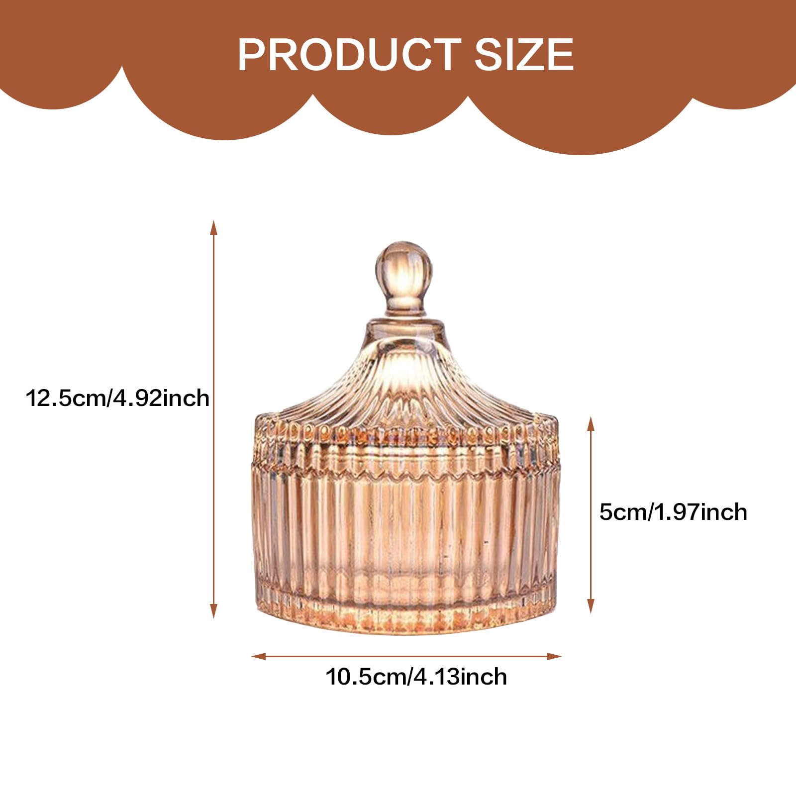 Body Powder Puff and Container, Soft Powder Puff,Glass Box for Dust Puff,Powder Puff for Body Powder,Powder Puff Wet Dry Makeup,Powder Applicator With Case for Dusting Powder (champagne)