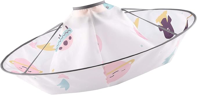 Aethland Kids Haircut Cape Hair Cutting Cape, Barber Cape Waterproof Foldable Umbrella Hair Catch Haircut Cape