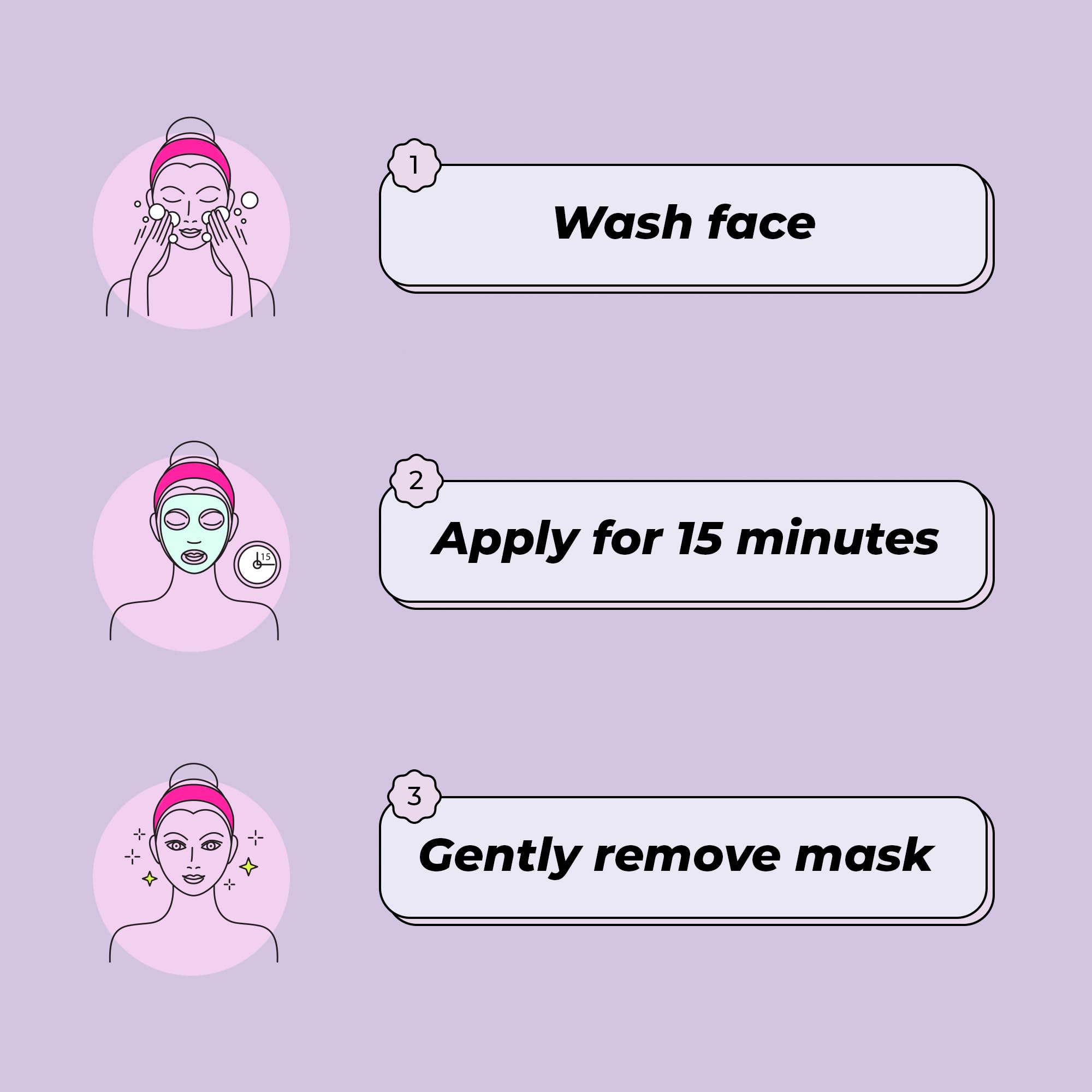 Vitamasques Korean Face Mask Set, 7-Pack Juicy Collection Triple-Layer Sheet Masks for Hydrating, Brightening & Pore Care | Vegan K-Beauty Face Masks Skincare for Radiant Glow