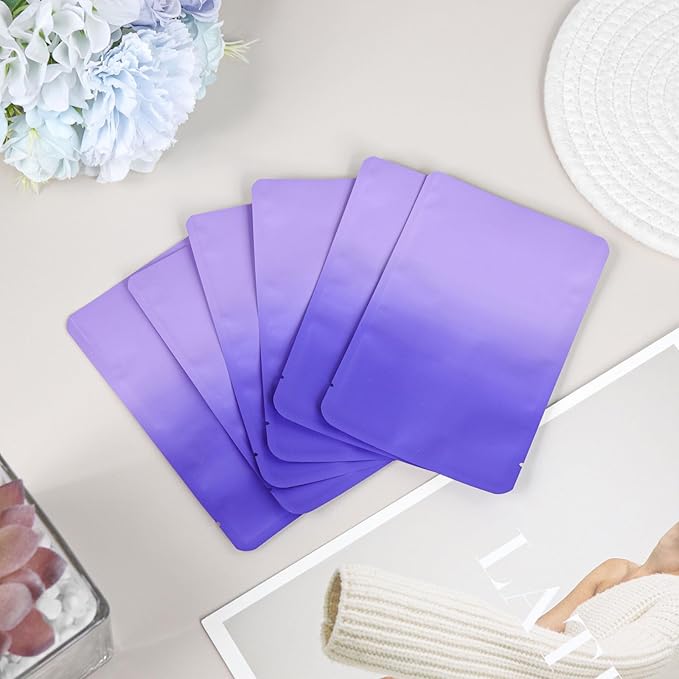 Tampon Disposal Bags, Set of 100 Sanitary Disposal Bags, Close Block Odor, Waterproof and Leak-Proof, Small and Easy to Carry, Hide Tampon and Small Pads (Gradient Purple)