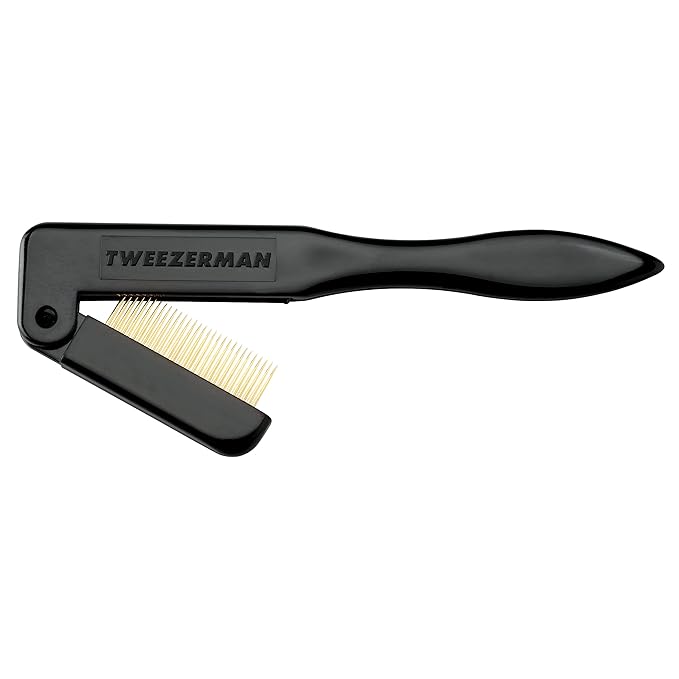 Tweezerman Folding iLashComb Black