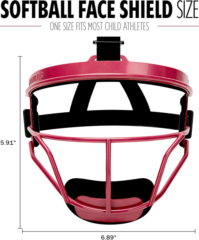 Dinictis Softball Face Mask, Lightweight, Comfortable, with Wide Field Vision, Durable and Safe Face Guards, Premium Protective Softball Fielder's Mask